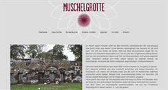Desktop Screenshot of muschelgrotte.de